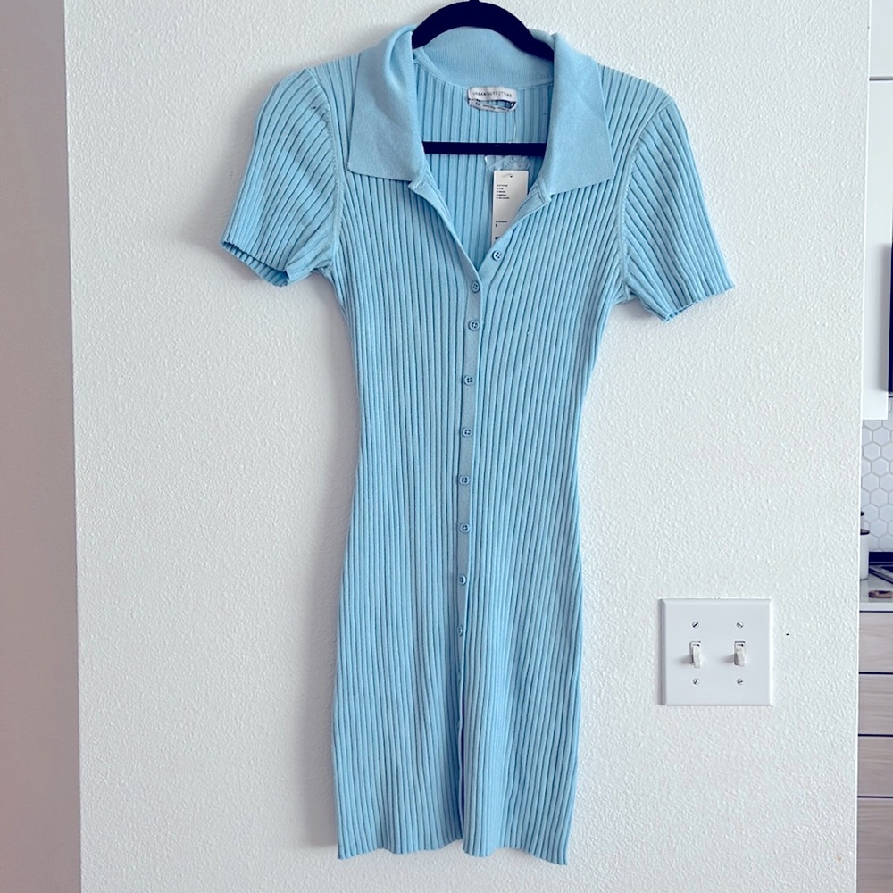 Cute urban body con button up dress
